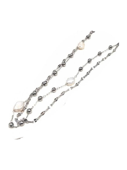 Karma Gifts Stainless Steel Foot Chain with Pearls