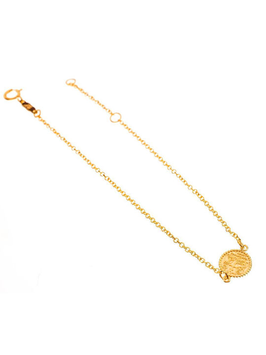 Gatsa Bracelet Chain with design Istanbul made of Gold 14K