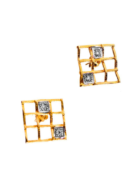 Gatsa Earrings made of Gold 18K with Diamond