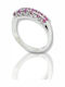 Mentzos Damen Ring Vollring aus Weißgold 18K
