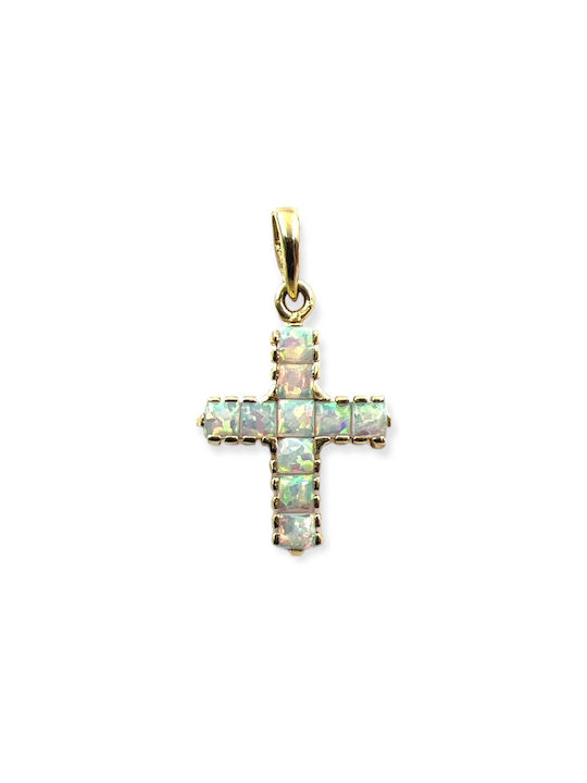 Xryseio Damen Gold Kreuz 14K