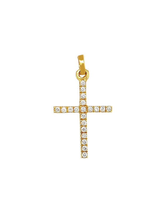 Xryseio Damen Gold Kreuz 14K