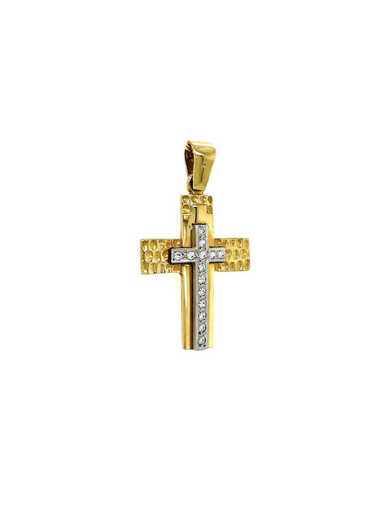 Xryseio Damen Gold Kreuz 9K