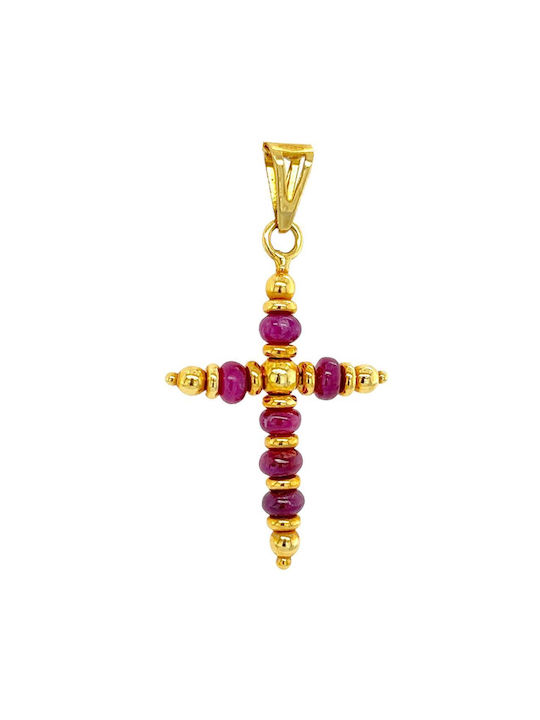 Xryseio Women's Gold Cross 18K