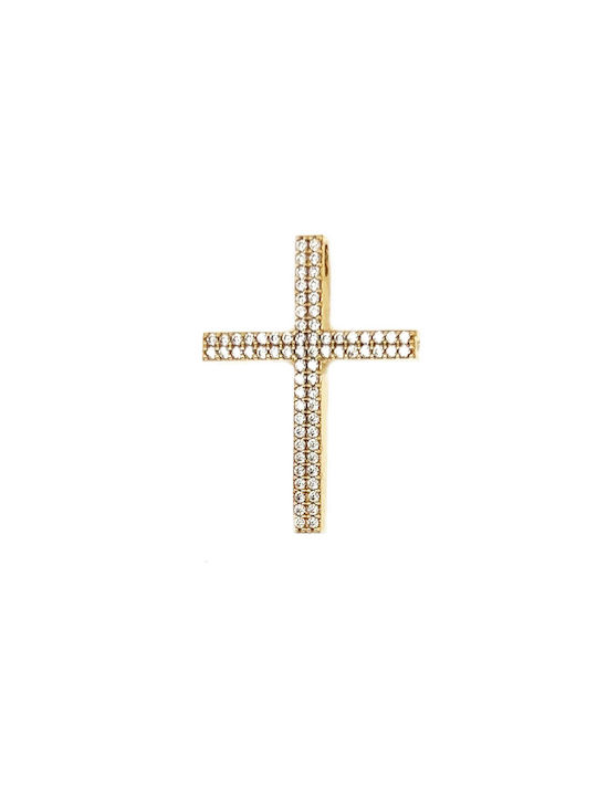 Xryseio Damen Gold Kreuz 14K