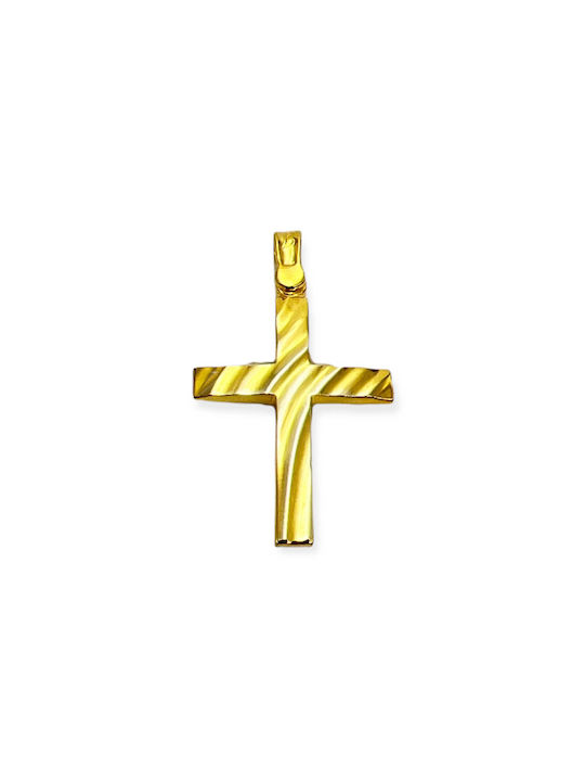 Xryseio Herren Gold Kreuz 14K