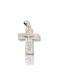 Mentzos White Gold Cross 14K