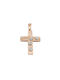 Mentzos Rose Gold Cross 14K