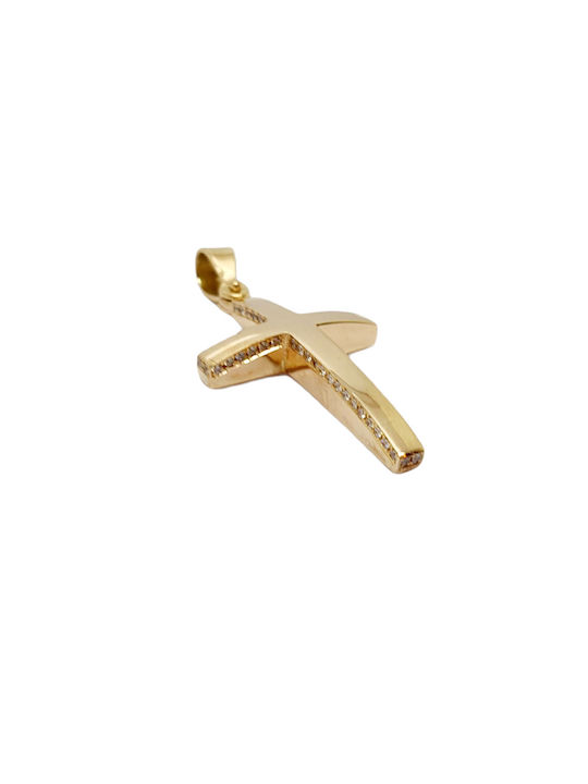 Mentzos Gold Kreuz 14K