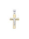 Mentzos Gold Cross 14K with the Crucified