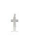 Mentzos White Gold Cross 14K