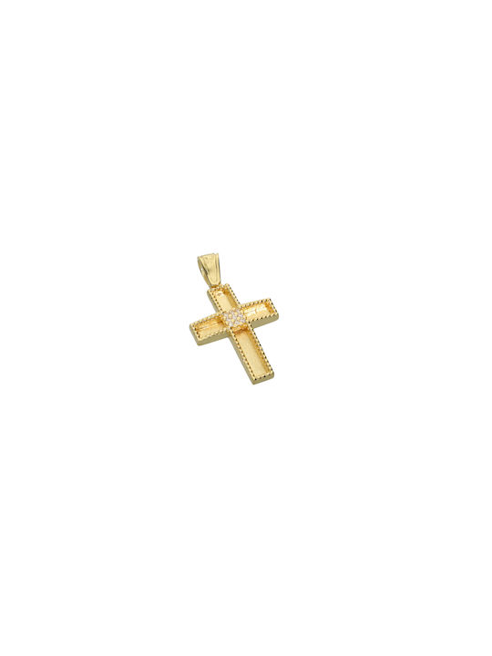 Dimiourgiko Vildiridis Damen Gold Kreuz 14K