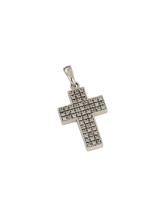 Dimiourgiko Vildiridis Women's White Gold Cross 18K