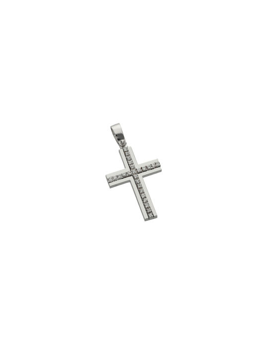 Dimiourgiko Vildiridis Women's White Gold Cross 14K