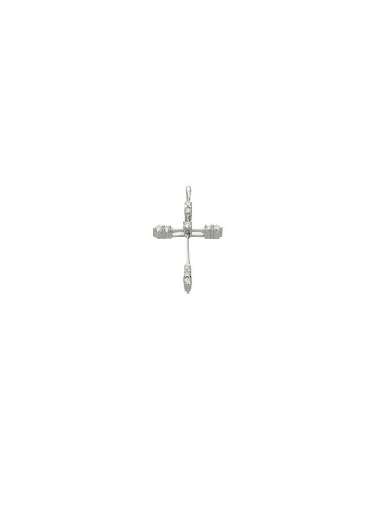 Dimiourgiko Vildiridis Women's White Gold Cross 18K