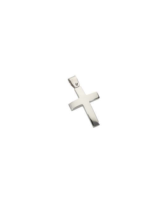 Dimiourgiko Vildiridis Men's White Gold Cross 14K