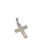 Dimiourgiko Vildiridis Men's White Gold Cross 18K