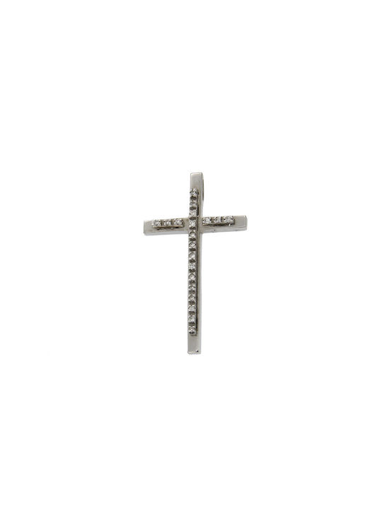 Dimiourgiko Vildiridis Women's White Gold Cross 18K