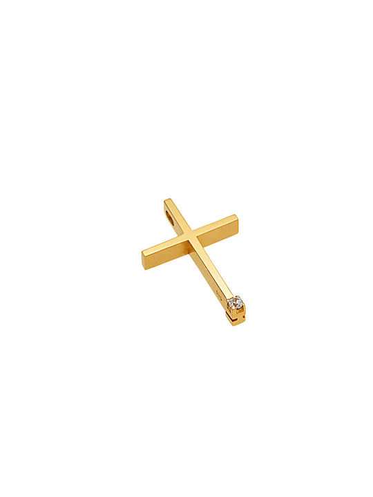 Dimiourgiko Vildiridis Damen Gold Kreuz 14K