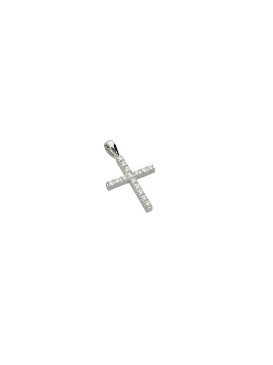 Dimiourgiko Vildiridis Women's White Gold Cross 18K