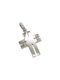 Dimiourgiko Vildiridis Men's White Gold Cross 18K