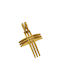 Dimiourgiko Vildiridis Herren Gold Kreuz 18K