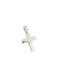 Dimiourgiko Vildiridis Men's White Gold Cross 14K