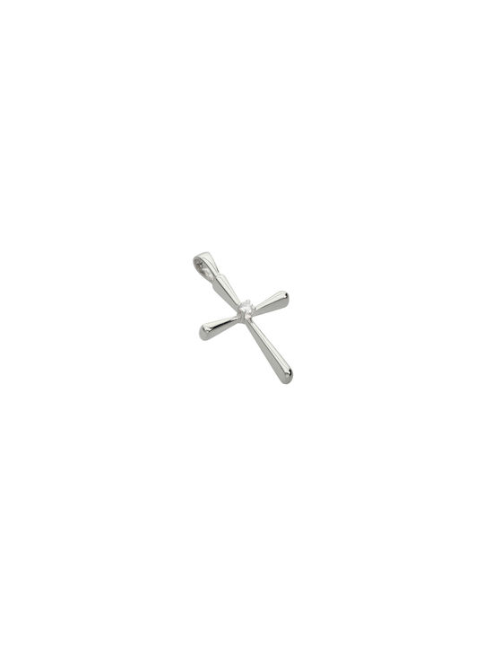 Dimiourgiko Vildiridis Women's White Gold Cross 14K