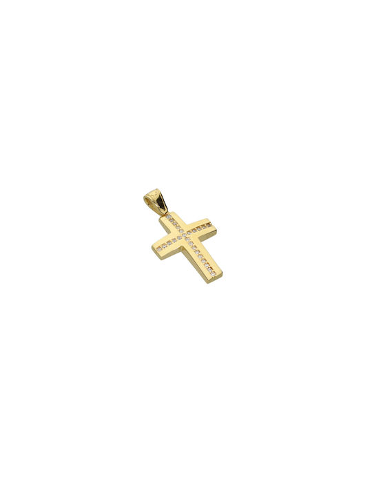 Dimiourgiko Vildiridis Damen Gold Kreuz 14K