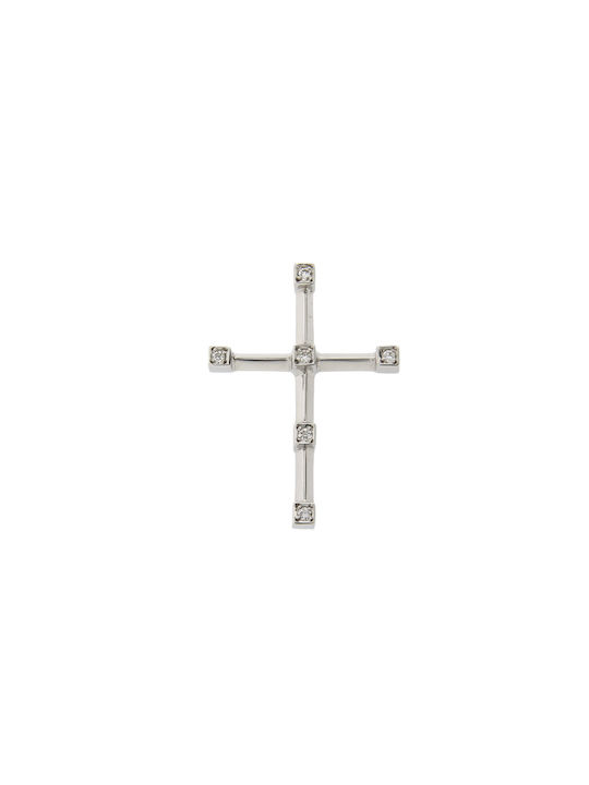 Dimiourgiko Vildiridis Women's White Gold Cross 18K