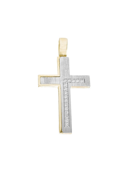 Gatsa Women's Gold Cross 14K