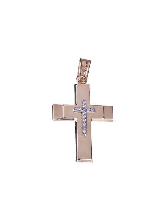 Gatsa Women's Gold Cross 14K