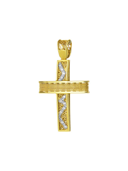 Gatsa Women's Gold Cross 14K