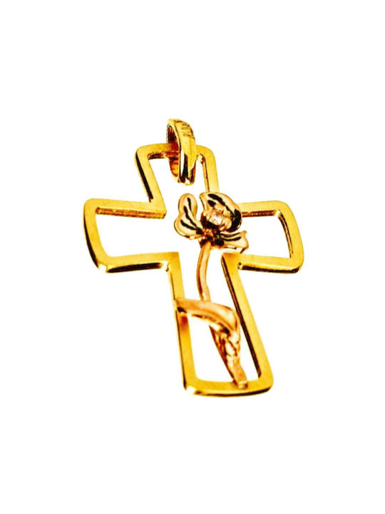 Gatsa Women's Gold Cross 14K