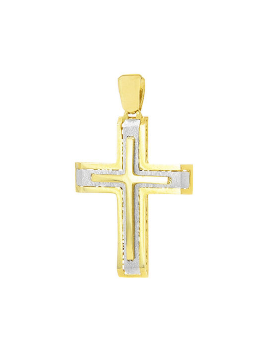 Gatsa Herren Gold Kreuz 14K