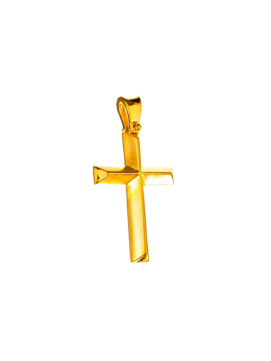 Gatsa Herren Gold Kreuz 14K