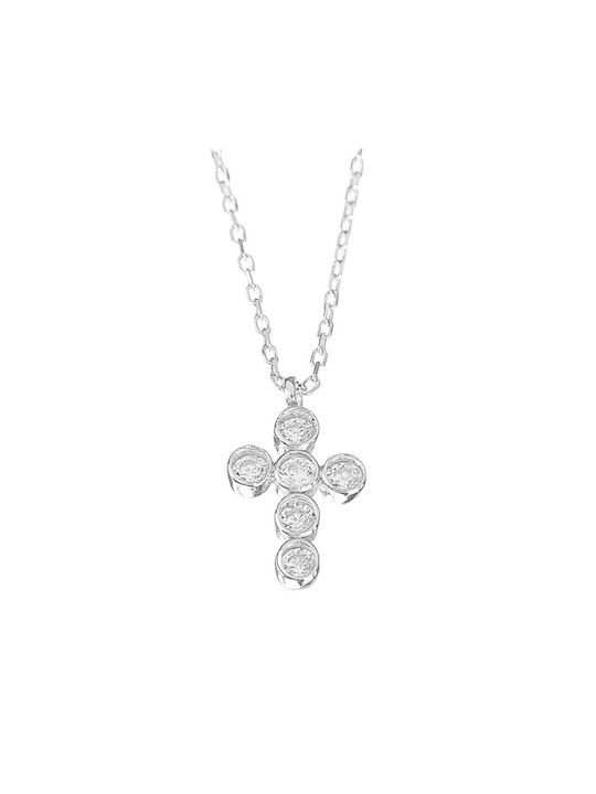 Gatsa Cross from Silver with Chain