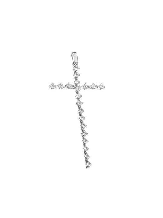 Gatsa Women's White Gold Cross 14K