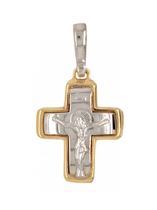 Mertzios.gr Gold Cross 14K with the Crucified