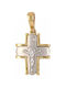 Mertzios.gr Gold Cross 14K with the Crucified