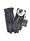 Legend Accessories Women's Leather Touch Gloves with Fur Black