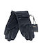 Legend Accessories Men's Leather Touch Gloves Black