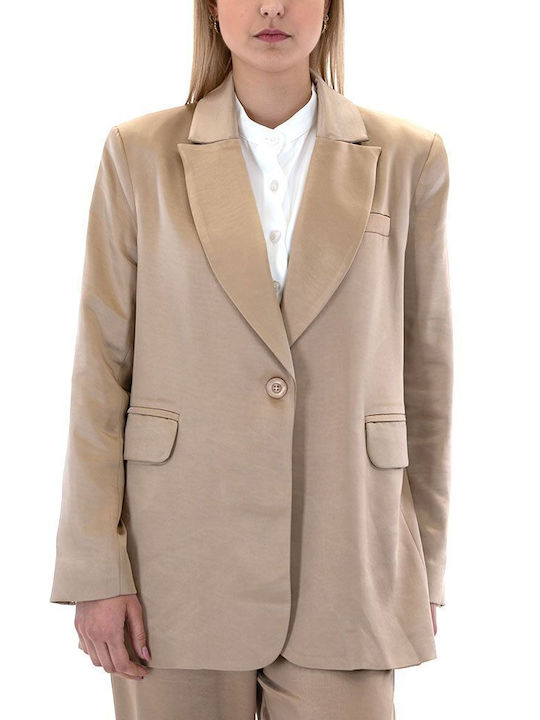 Twenty 29 Lung Blazer pentru femei Sacou Auriu