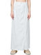 High-waisted Maxi Skirt White