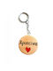 Wooden Art Handmade Keychain Wooden