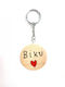 Wooden Art Handmade Wooden Keychain