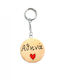 Wooden Art Handmade Wooden Keychain