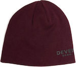 Devergo Knitted Beanie Cap Burgundy