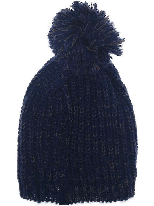 Stamion Pom Pom Beanie Γυναικείος Σκούφος με Ri...