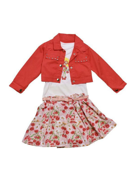 Restart for kids Kids Clothing Set with Pants and Coat White 3 Pieces